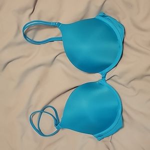Victoria's Secret Pushup Bra 32D Aqua